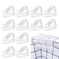 12pcs Tablecloth Clips Holders Transparent Holder Clips Windproof Table Cover Clamps For Restaurant Party Wedding Graduation 1