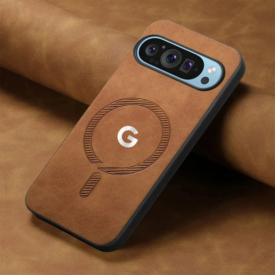 Luxury Skin-Friendly Leather Slim Magnetic Charge Case - Full-Pack Anti-Drop Protector