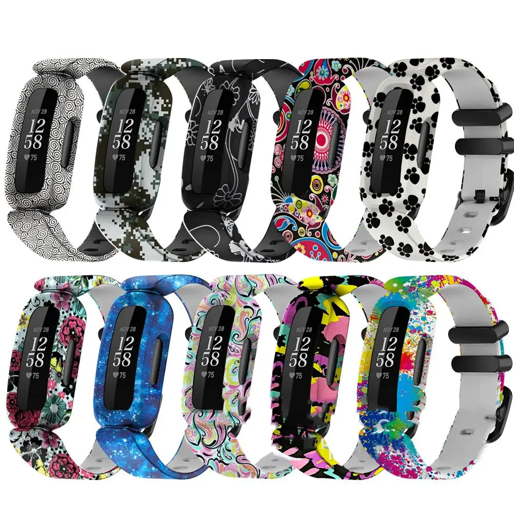 

Protective Case Bracelet Accessories Wrist Strap Watch Loop Replacement Bands Sport Wristband For Fitbit Ace 3/inspire 2