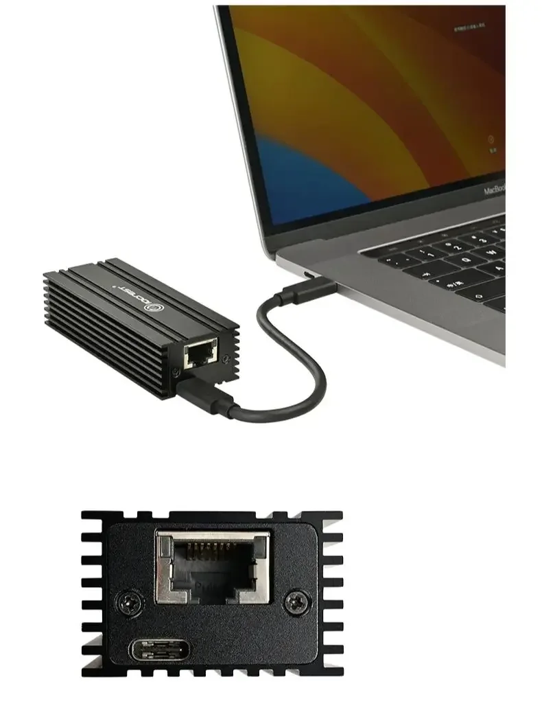 Iocrestイーサネットアダプター,usb4,シングルポート,10g