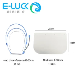 Enhanced Dental Anti - Fog Protective Face Shield with Detachable Dustproof Cover (1 set)