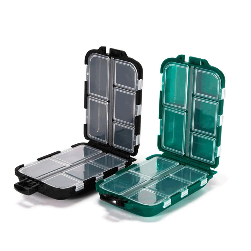 Compact 10-Grid Pill Organizer & Medicine Storage Case
