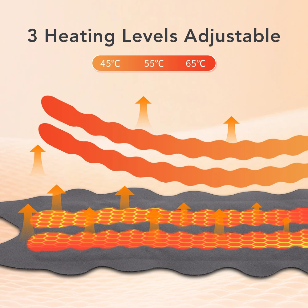 EMS Heating Wrist Massage Pad 5 Modes 9 Intensity Thermal Massager Hand Warming Belt Voice Prompts Cordless Wrist Support Brace