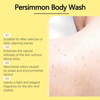 Alternative view of Body Wash Gel Gentle Cleansing Moisturizing Skin Exfoliating Shower Gel Smooth Soft Body Odor Remover Bath Products