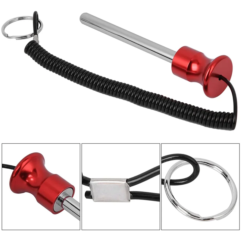 Magnetic Weight Pin Universal Weight Stack Replacement Selector Key Machine Detent Pin with Reinforced Steel Wire Lanyard