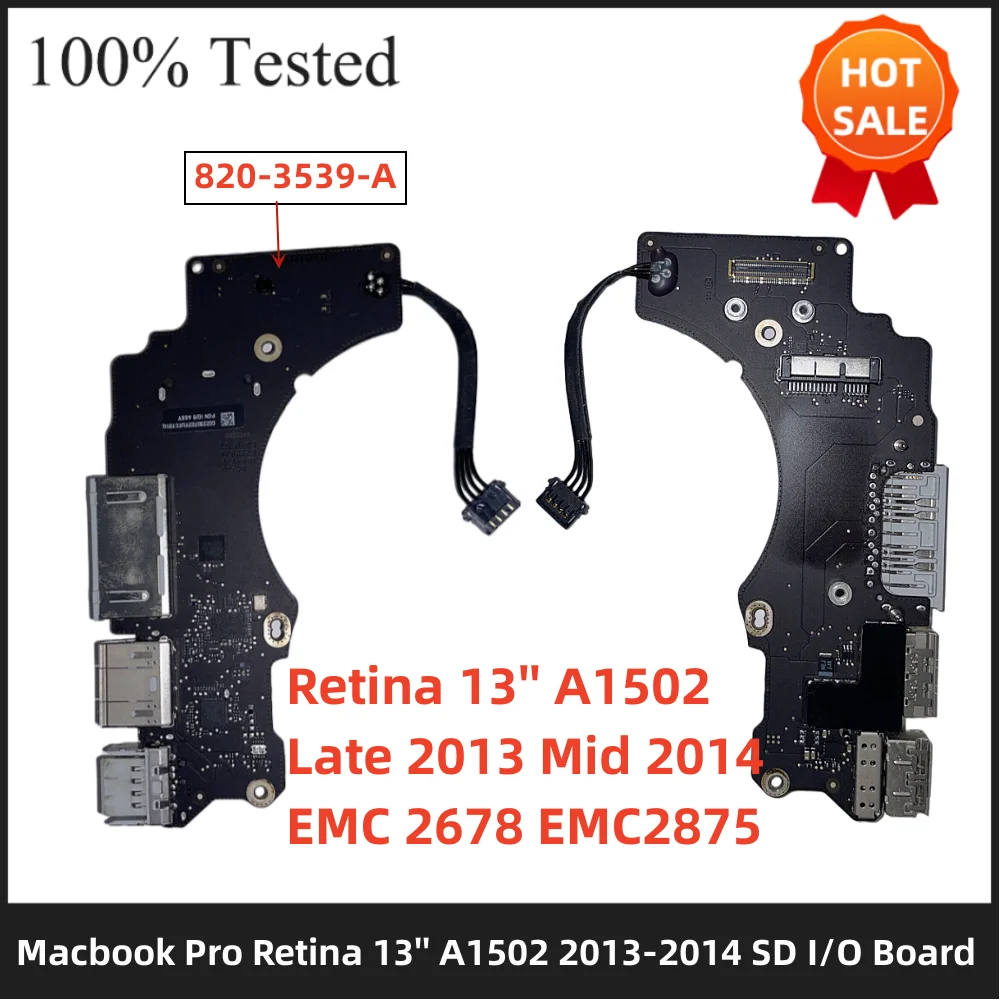 lammelse replika vejviser 661-8155 A1502 I/O HDMI USB SD Board for MacBook Pro A1502 2013 2014 EMC  2678 2875 820-3539-A 821-1790-06 HDMI SD I/O board - AliExpress