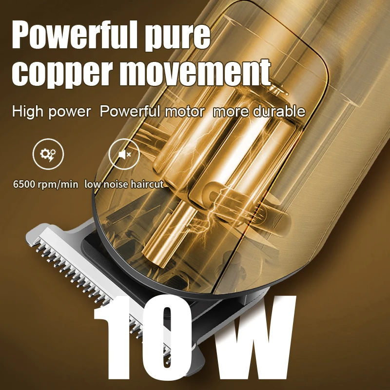 RESUXI 5 In 1 Rechargeable Hair Clipper Multi-functional Hair Trimmer Shaver For Men Grooming Kit Nose Ears Cutting Machine