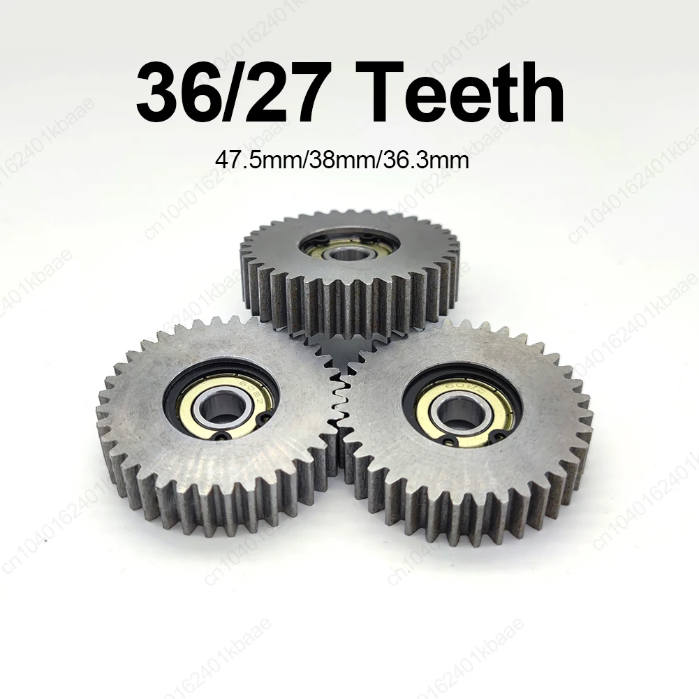 47.5mm/38mm 36T Electric Vehicle Steel Gear with Spring For Bafang ...