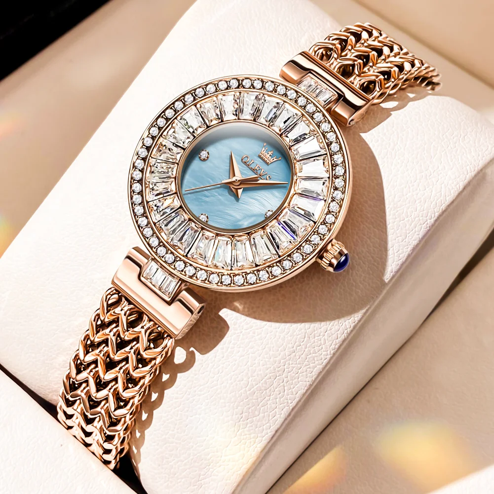 OLEVS 9959 ساعة نسائية موضة أصلية ساعات بعقارب الل...