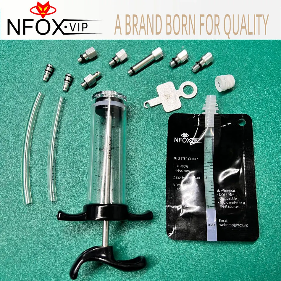 Nfox Hydraulic Brake Bleed Kit Caliper Oil Purge Multi Tool Maintenance Componenten Bomba Bicicleta Freno Frein Trottinette