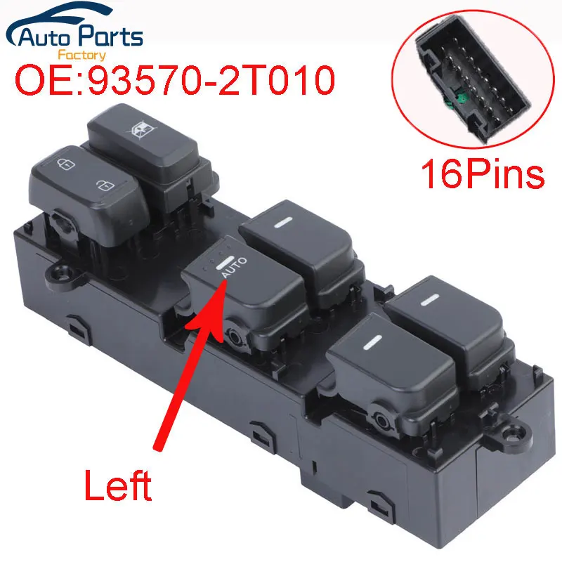 

New Power Window Switch Button For Kia 2011-2013 Optima K5 93570-2T010 935702T010 93570-2T000 935702T000