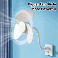 Ventilateur Flexible USB, Mini ventilateurs de refroidissement portables, alimenté par USB pour batterie externe, ordinateur Portable, chargeur AC 1