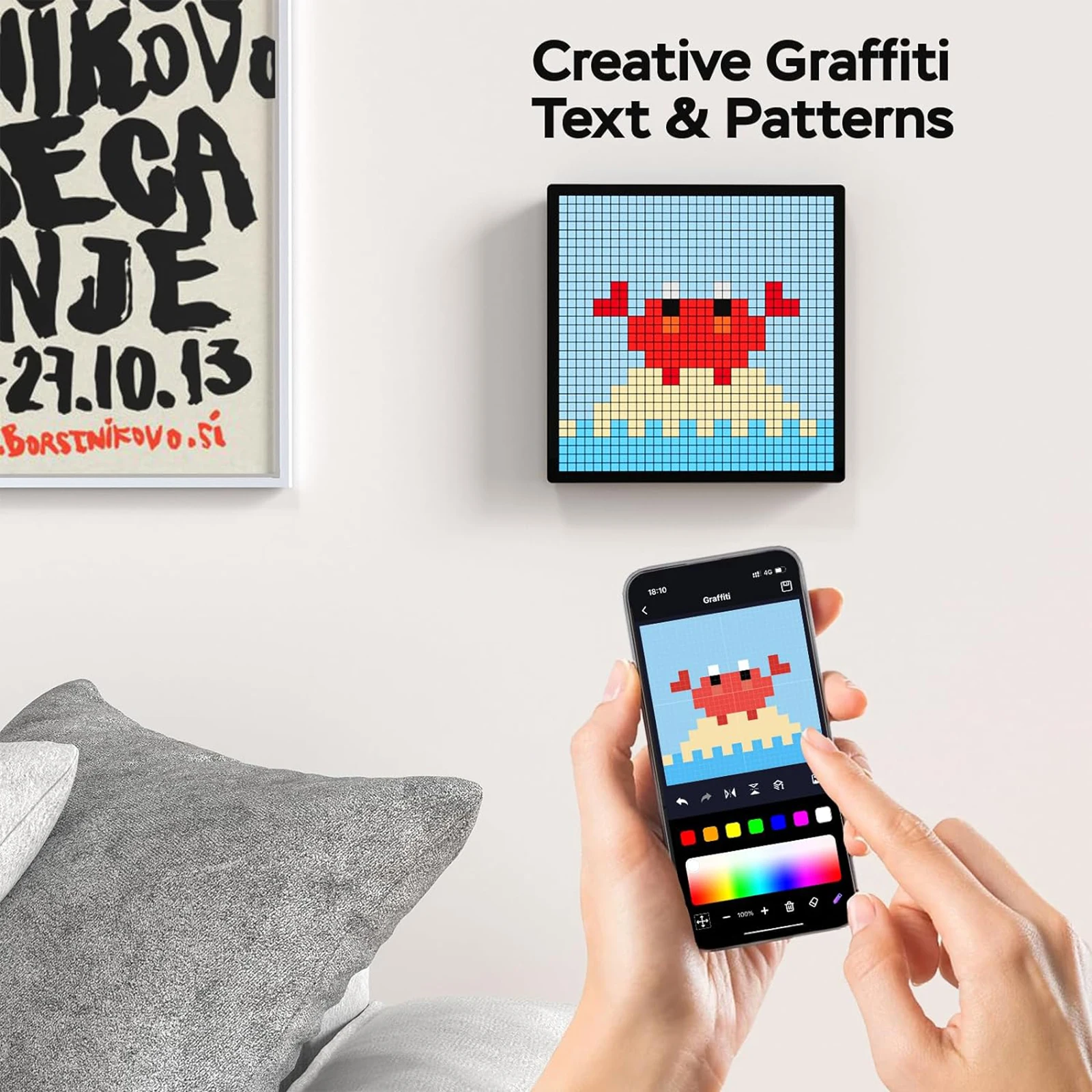 Рисунок 4 - Светодиодный пиксельный дисплей