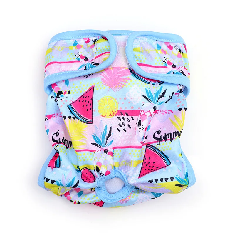 Washable Female Dog Diaper Panties - Reusable Pet Underwear Shorts