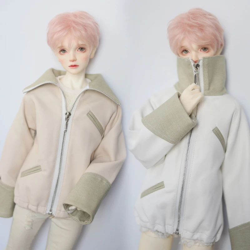 

D04-023 children toy BJD SD 1/3 POP68 ID73 SD10 doll's accessories Large lapel sleeves double cardigan leather 1 pcs