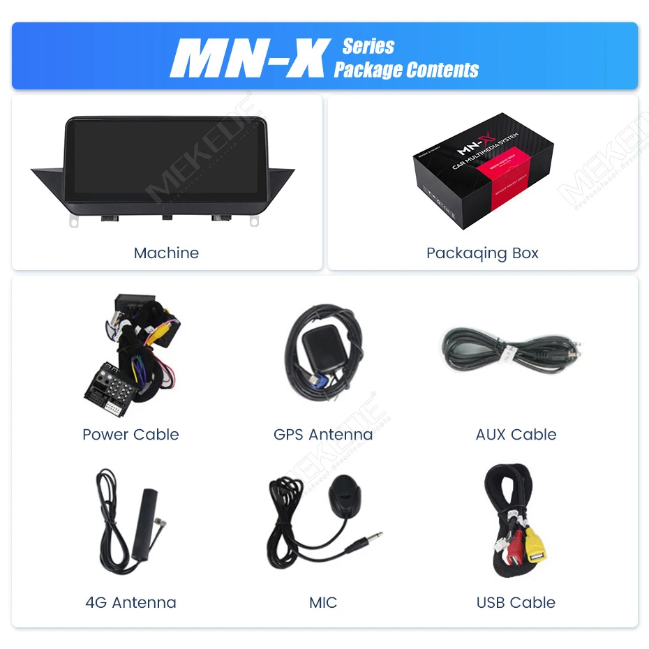 MEKEDE 128GB Android 14 CarPlay inalámbrico para BMW X1 E84 2009 - 2015 Reproductor multimedia para coche DSP Android Auto GPS 8 núcleos Autoradio 8
