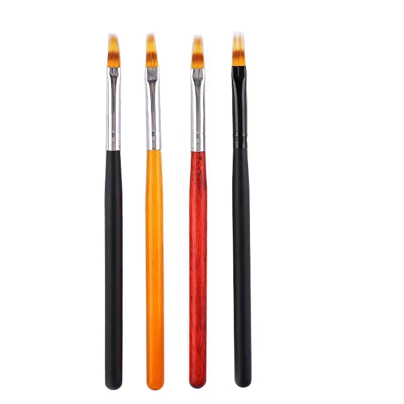 Nail Art Brush Lace Ombre Design Acrylic Nail Gradient Pen DIY UV Gel Painting Drawing Flowers Manicure Salon Tools 5