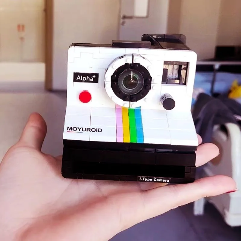 593/802PCS Vintage Camera Model Building Block Toy Kids Educational Assembly Set Birthday Gift Creative Retro Photography Decor