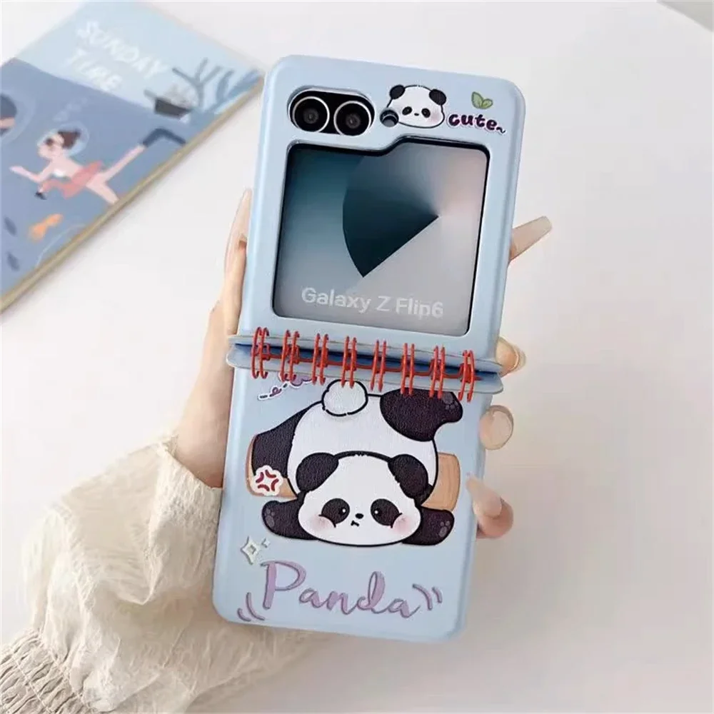 Korean Cute Cartoon Bear Monster Notebook Style Phone Case - Kawaii Girl Gift Cover Shell