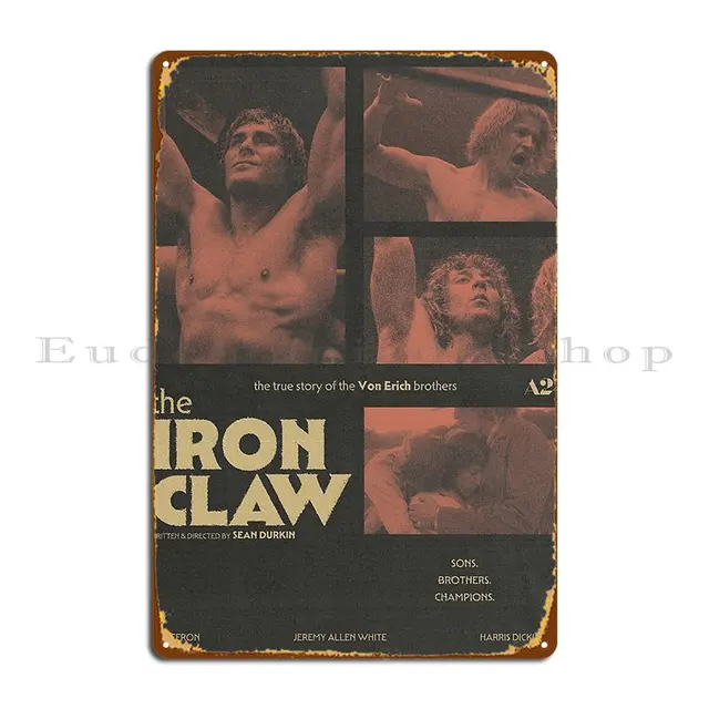 The Iron Claw Metal Sign Cave Personalized Wall Mural Wall Plaque Vintage Tin Sign Poster