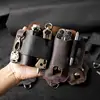 Men Leather EDCs Organizer Sheath EDCs Belt Sheath Pocket Organizer Leather Pouch With Pen Holder For Flashlight Knives Car Key 3