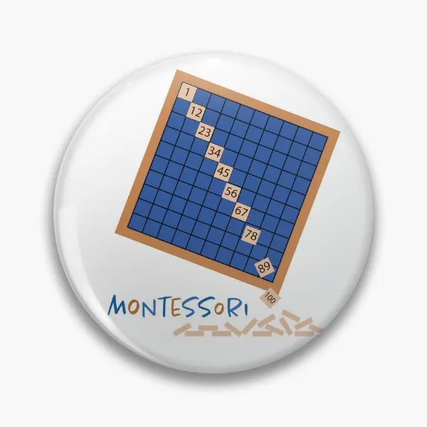 Мягкая Металлическая Булавка Монтессори The сто Board, мультяшная Милая бижутерия для одежды, Женская декоративная брошь, модный подарок для любимых