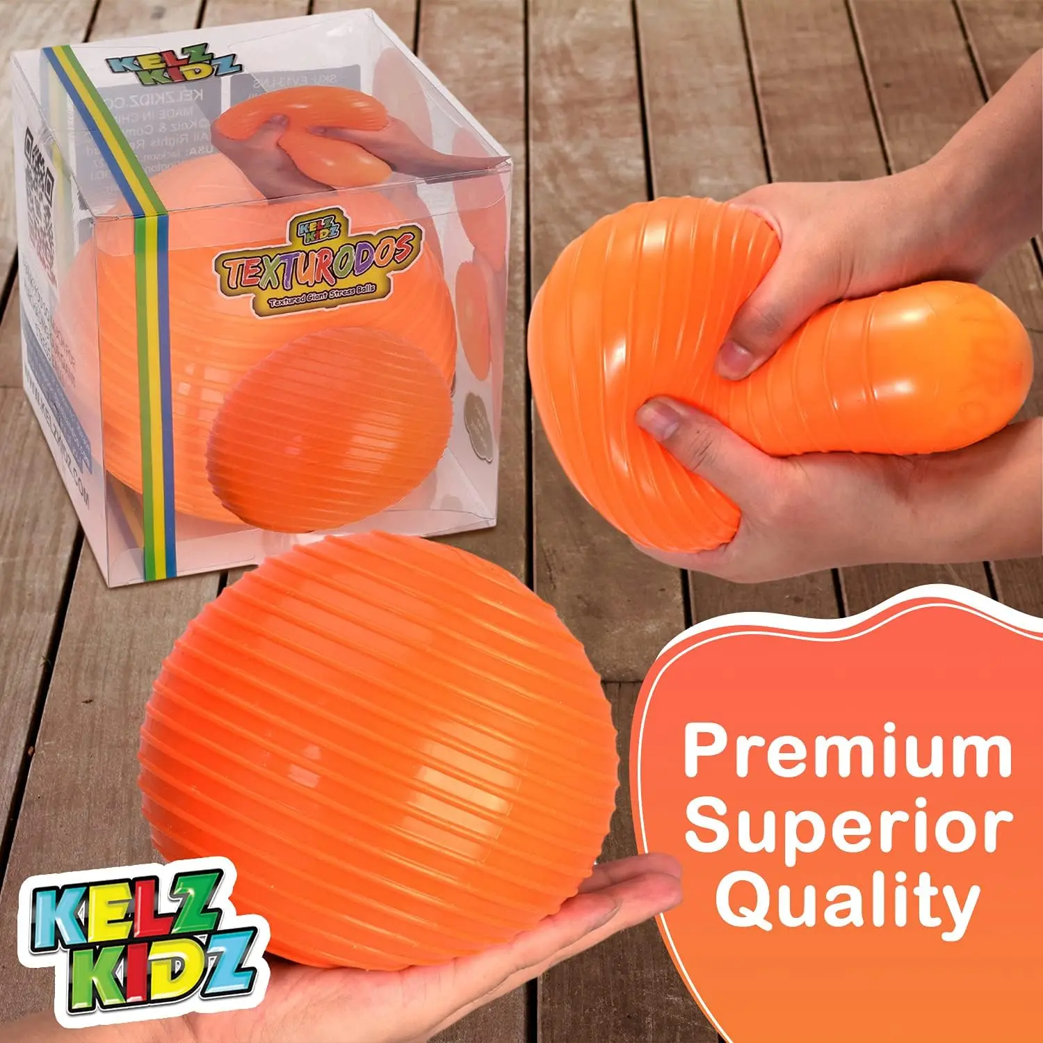 

Giant Satisfying and Fun Jumbo Textured Squishy Stress Ball for Kids and Adults .
