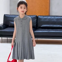 Robe sans manches de style coréen unique pour filles, vêtements d'été fins et tendance pour le collège 6