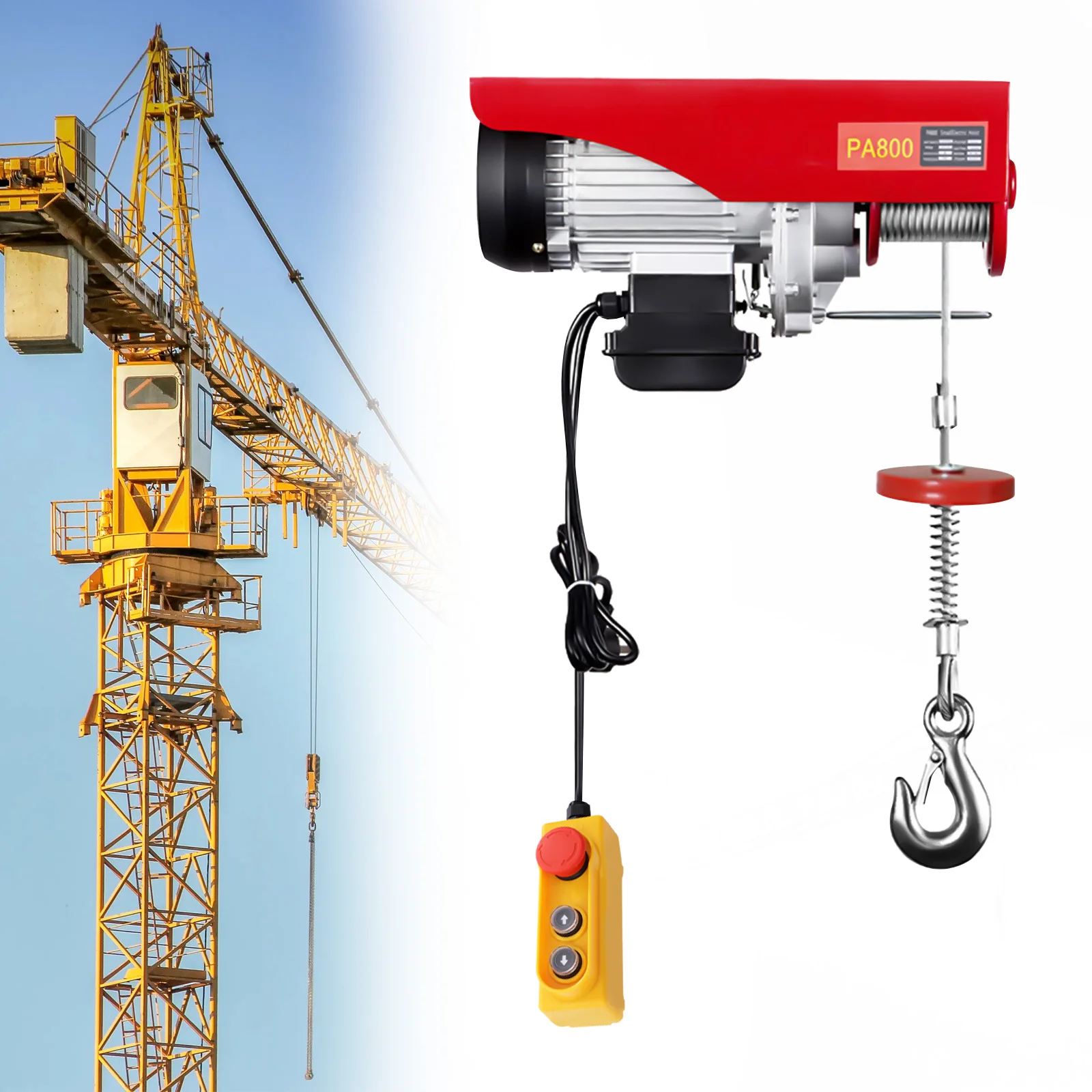 800kg Electric Winch Scaffold Hoist Winch Crane Winch Hub Winch