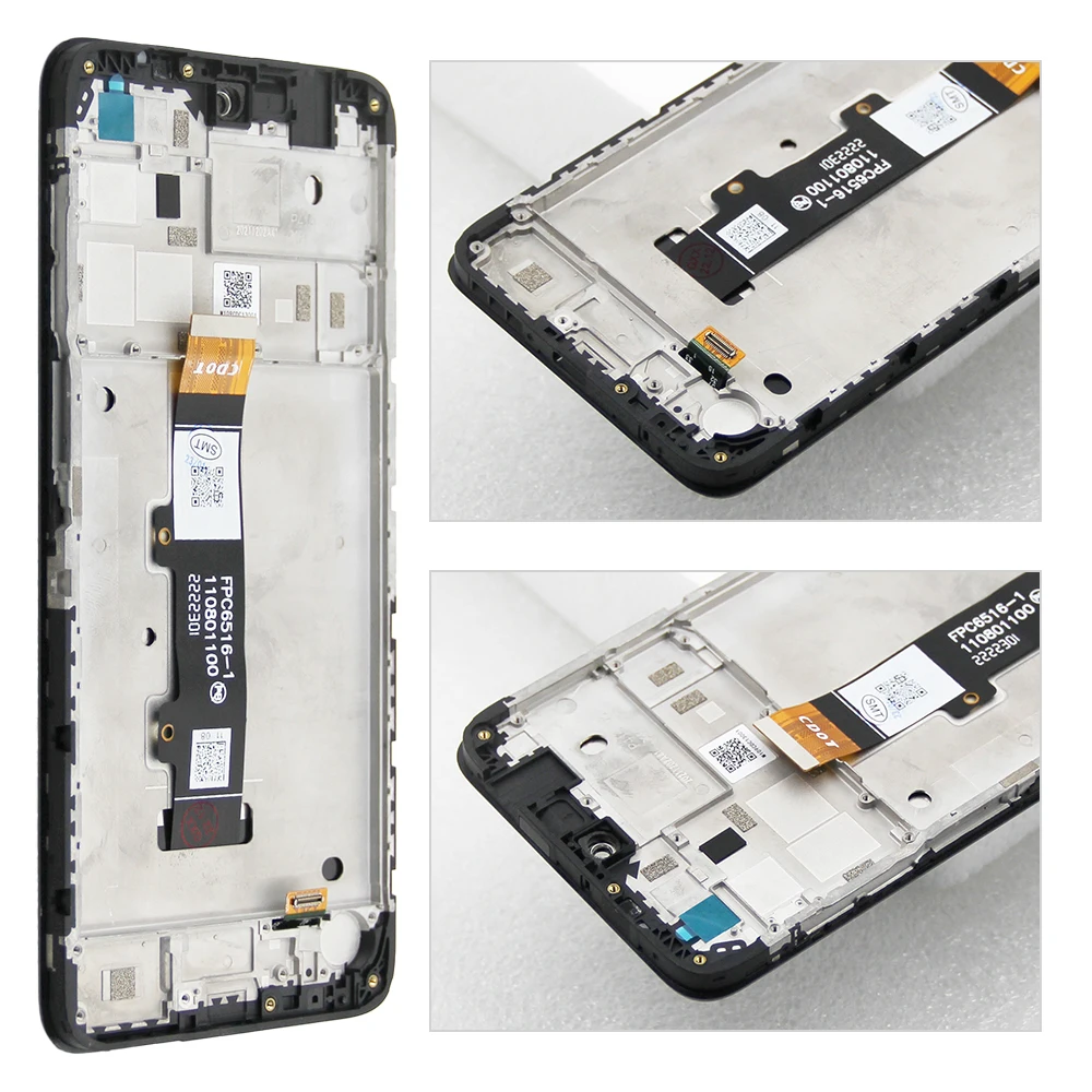 Display da 6.5 per Motorola Moto G22 Display LCD Touch Screen + Frame Digizer Assembly sostuzione per schermo Moto G22  509