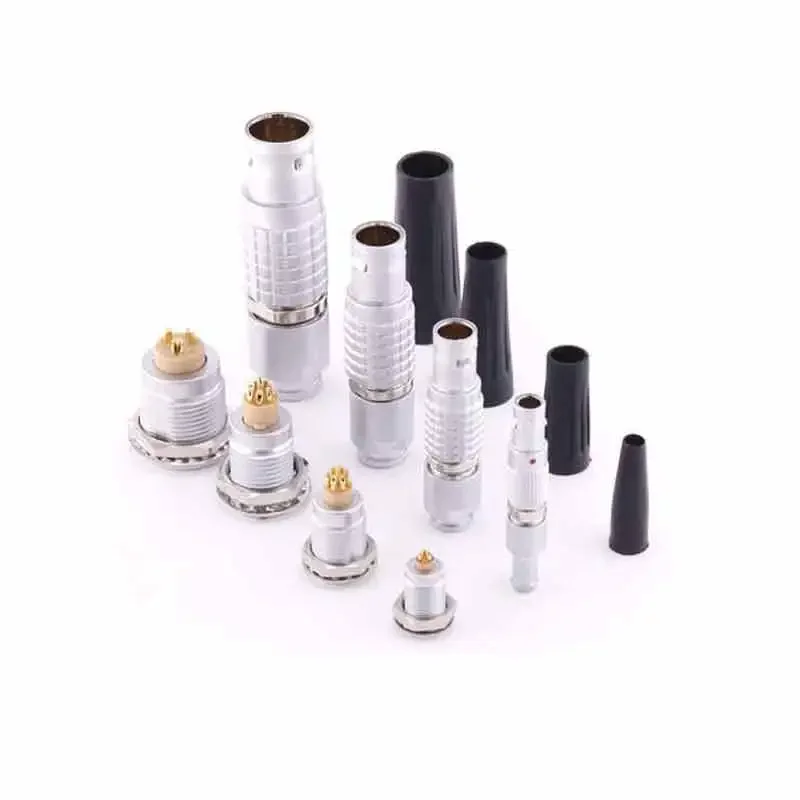 LEMO 커넥터 FGG 항공 플러그 EGG 소켓 0B 1B 2B 3B 4B 2-26핀 금속 푸시풀 자동 잠금 커넥터 호환