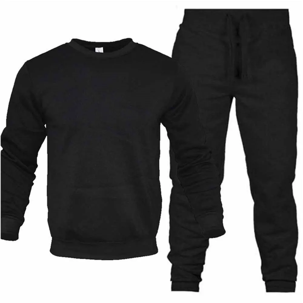 Men's Tracksuit Spring Autumn Casual Hoodies + Pants Set Sports Jogger Suit Women's Hooded Sportswear Loose Streetwear