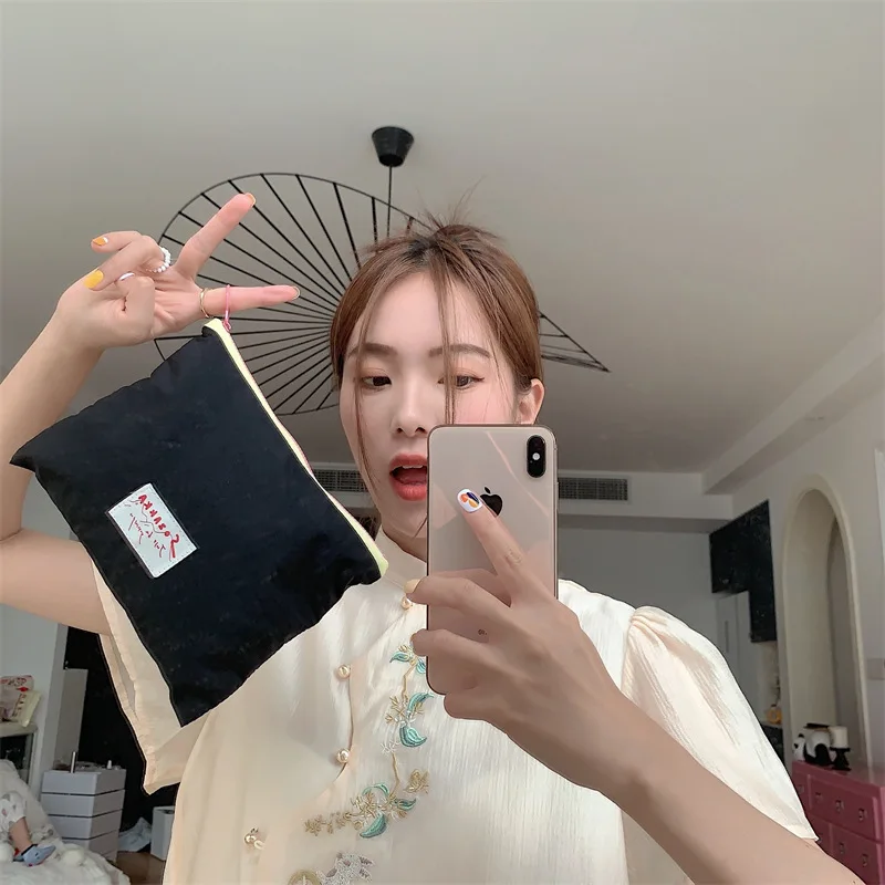 Korean Kawaii Travel Cosmetic Lipstick Coin Purse Storage Bag Cute Makeup Handbags Women Wallet Pencil Case Organizer Pouch Bags 3
