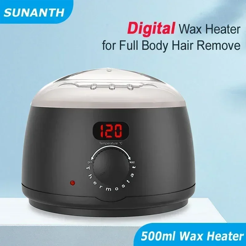 Hair Removal Wax Heater Machine Digital Display Screen Depilatory Hard Wax Melt Warmer Paraffin Waxing Beans Epilator