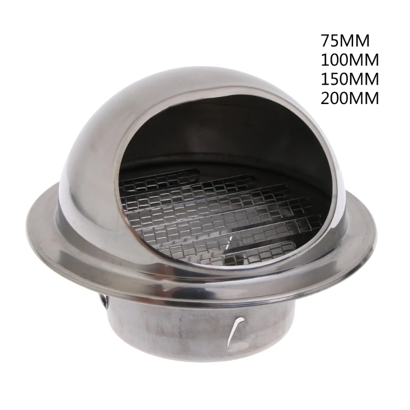 Stainless Steel Wall Ceiling Air Vent Ducting Ventilation Exhaust Grille Outlet draft blocker damper ventilation check valve draught back shutter for inline ducting kitchen home ventilation grill