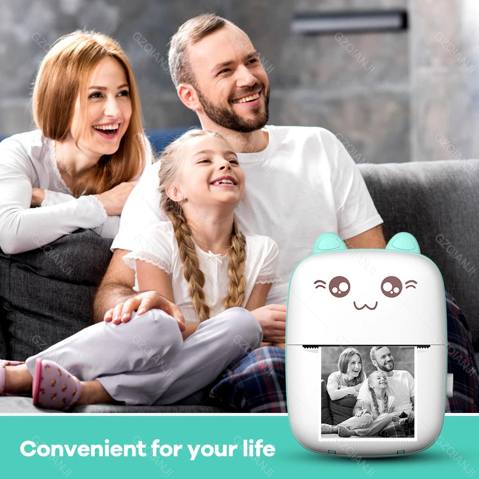 Cheapest Mini Portable Thermal Printer Wireless Bluetooth Android iOS Printers 2 Color Impresora Termica Maker Machine with Pape