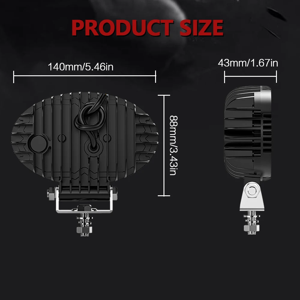 5.5Inch Work Fog Light LED Headlight Light Auto Fog Light Led Light Bar for Moto