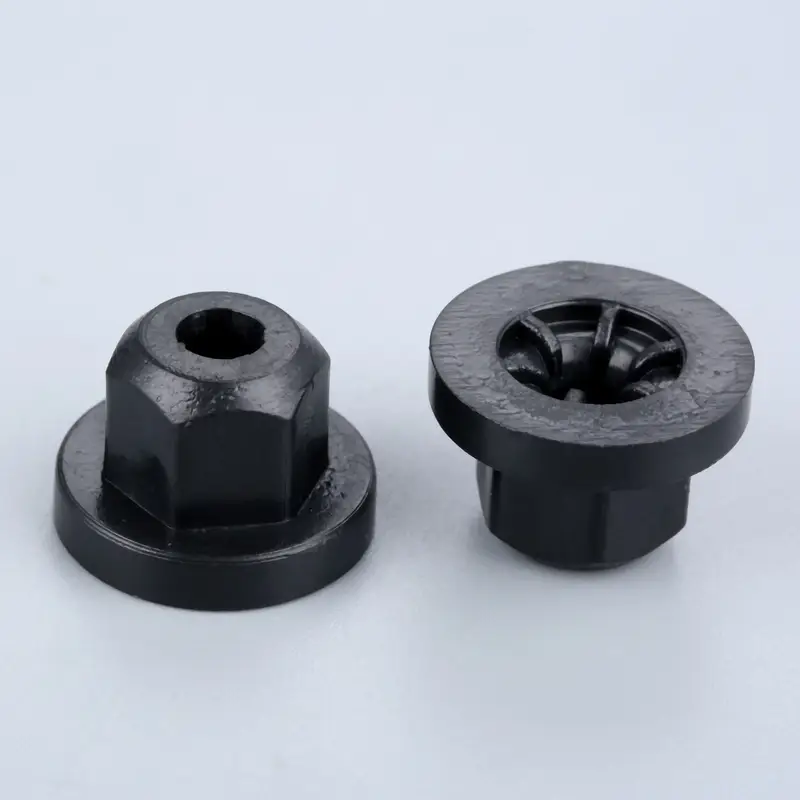 20pcs Exterior Plastic Body Nut Flange Clips for BMW Mercedes 5mm Nylon Flange Nut 10mm Hex Fit 1995-2001 7 Series 738 740 750 - Image 3
