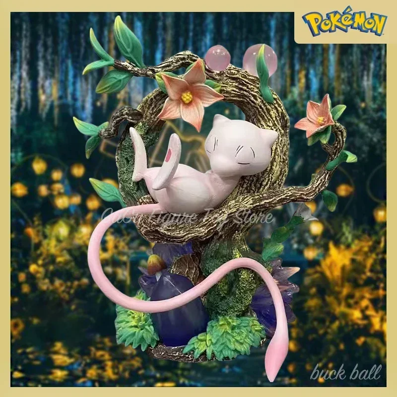Figurine Pokémon Mew Lumineuse 15cm - Avec Support Et Boîte - Collection Anime Manga, PVC