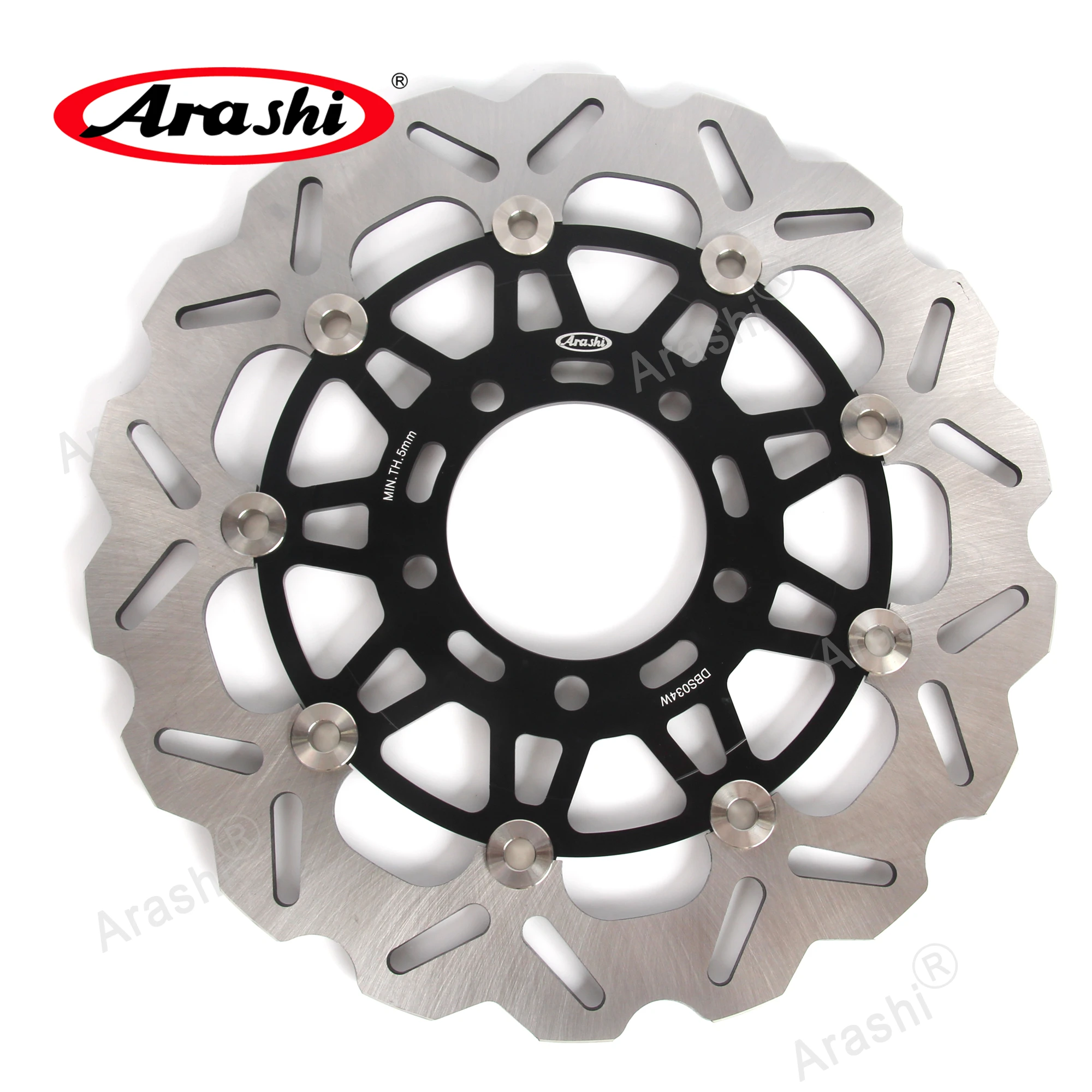 Arashi Front Rear Brake Rotors Disc Set For KAWASAKI VERSYS 650 2007-2014 / ER6F ER6N 2006-2015 / ZX10R 1000 2004-2007