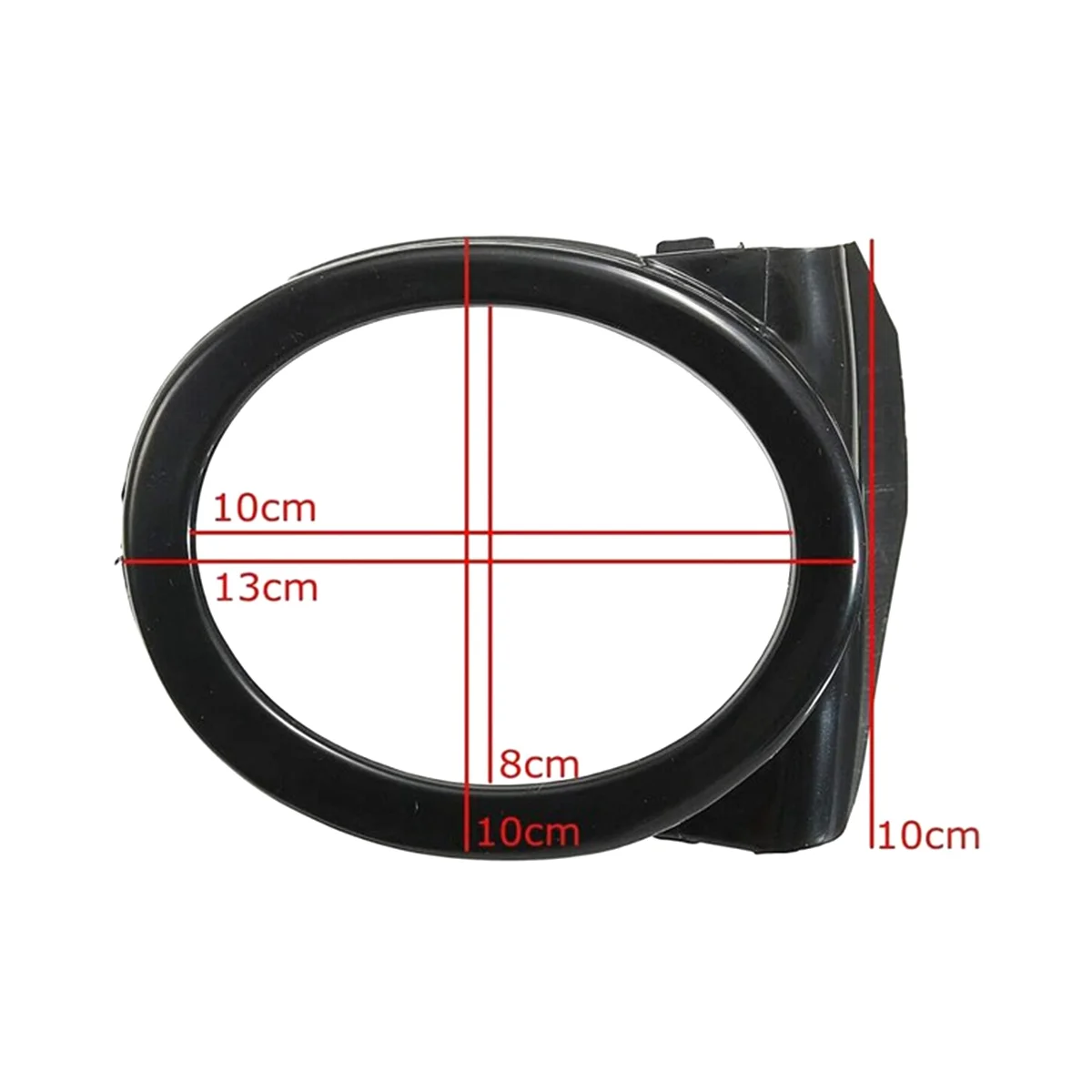 Black Fog Light Lamp Cover Trim Ring Fit for BMW E46 M3 2001-2006