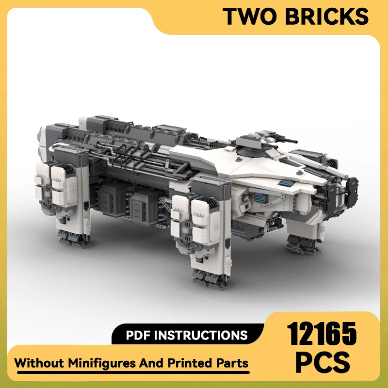 

Famous Games Star Citizener Moc Building Blocks UCS Polar Paint Argo Raft Model Technology Bricks Space Ship DIY Assembly Toys