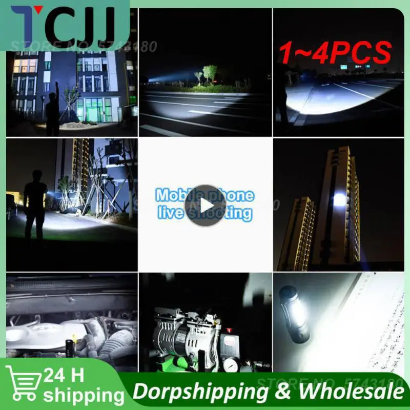 

1~4PCS Zoom Focus Mini Led Flashlight Built In Battery XP-G Q5 Lamp Lantern Work Light rechargeable Mini Flashlight