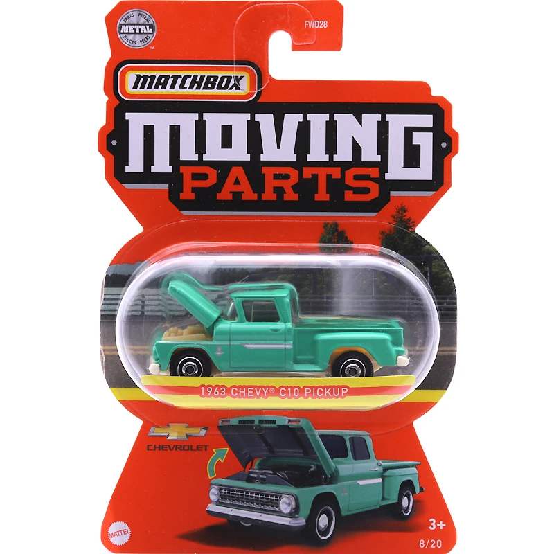 New Matchbox Moving Parts Ford Pickup Nissan Xterra Chevy Camaro Divco Truck 1:64 Metal Diecast Collection Model Car Toy FWD28 die cast toy cars