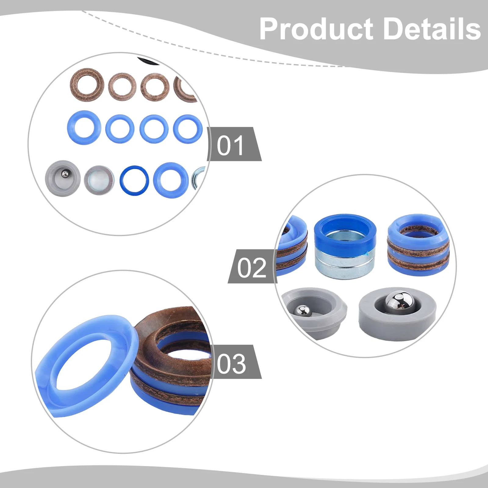 シリコンラバーバンドセット Graco 248212 Pump Packing Repair Kit for Ultra Max II 695