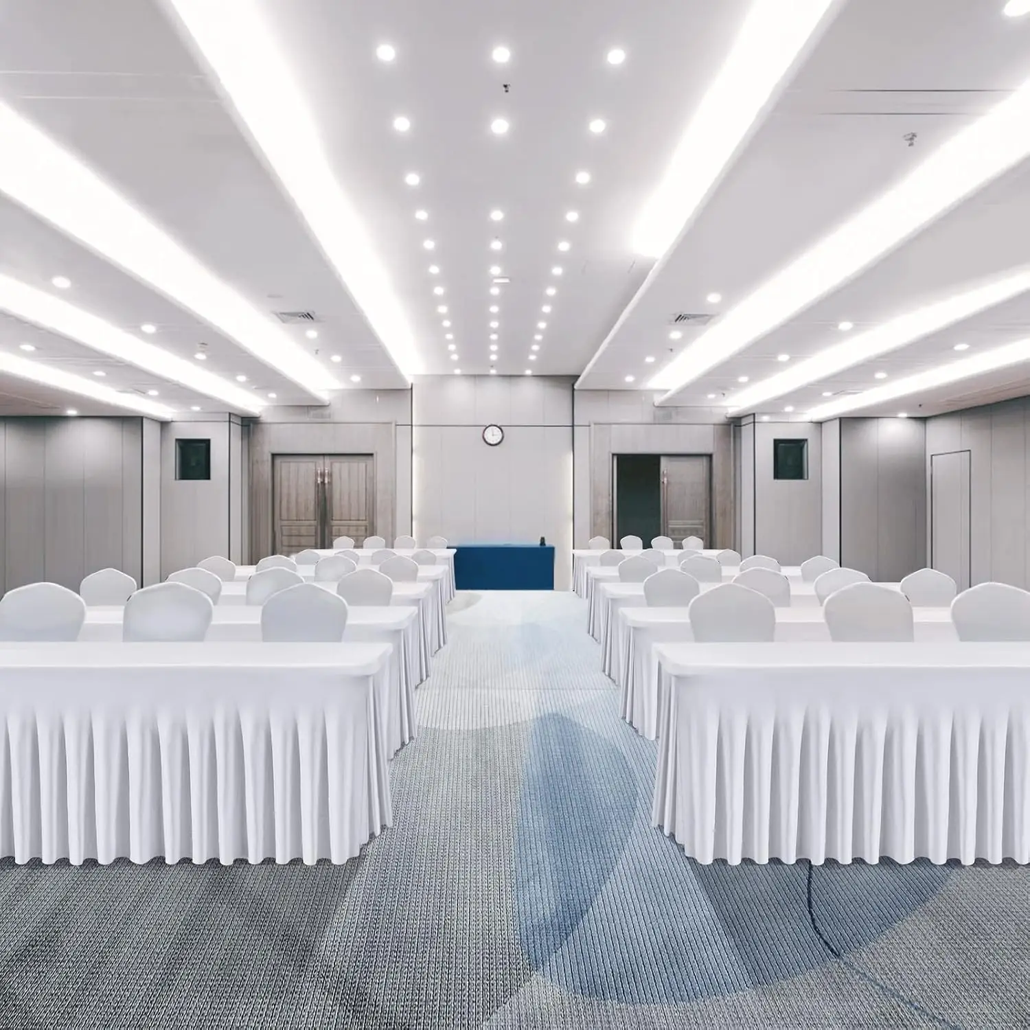 Table Skirt Conference Room Tablecloth Exhibition Activities Business Affairs Sign Rectangle Fabric Desk Cover Weddings Birthday