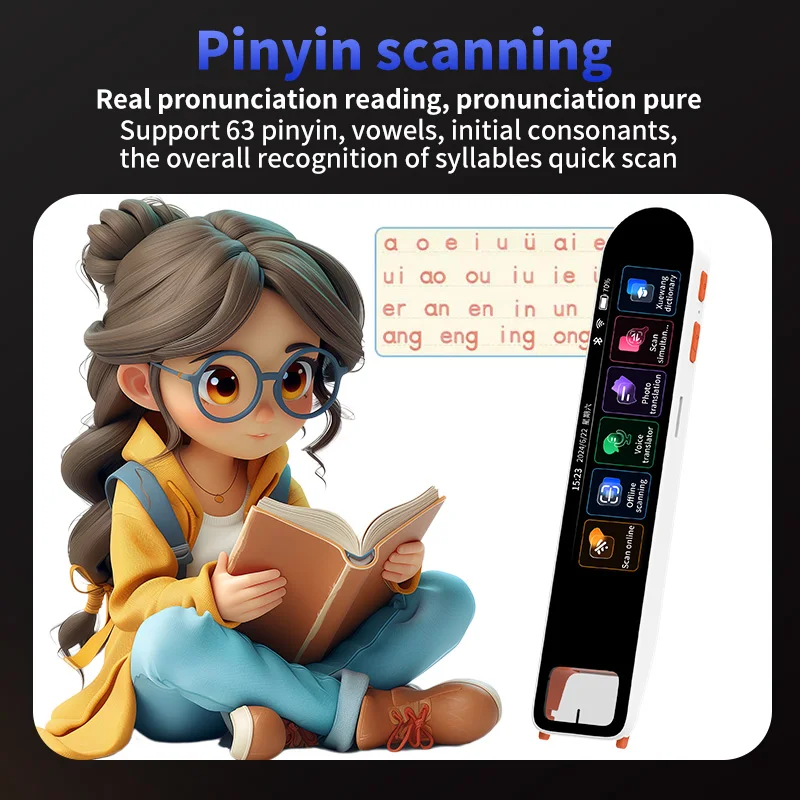 A29S Scan Translation Pen Exam Reader Voice Language Translator Device with Touchscreen WiFi/Hotspot Connection/Offline Function voice translator,language translator,translation pen