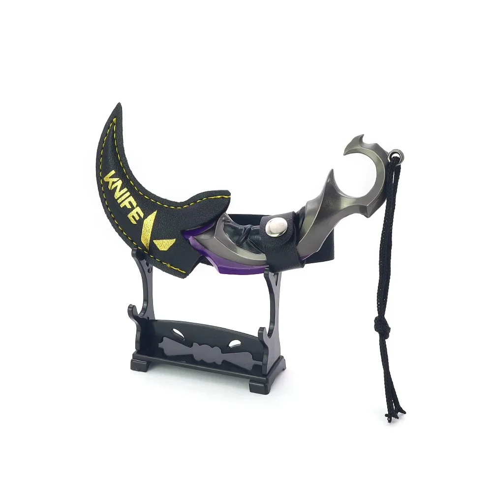 합금 무기 모델 금속 장식품, 발로란트 게임 장비 소품, 주변 약탈 클로 나이프, 15cm
