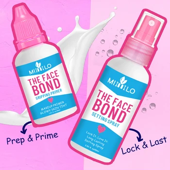 Long Lasting Primer Setting Spray Duo Non Greasy Deep Hydration Smudge Proof Makeup Base Holds Like Glue