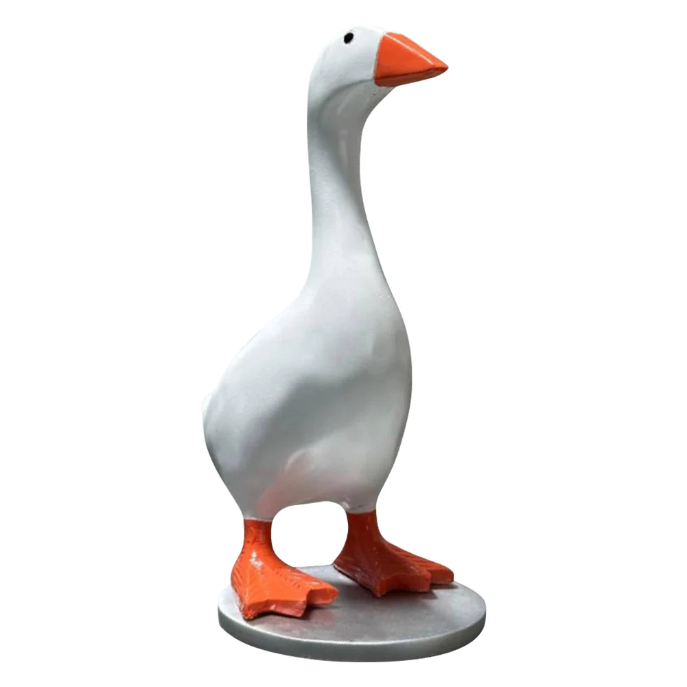 Cute Duck Statue Key Hanger Resin Goose Duck Statue Sculpture Funny Office Desk Decor Housewarming Gifts for Women Men: 3 - 5 Days Free Delivery Only UK